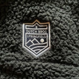 Women’s Dutch Bros Sherpa quarter zip jacket